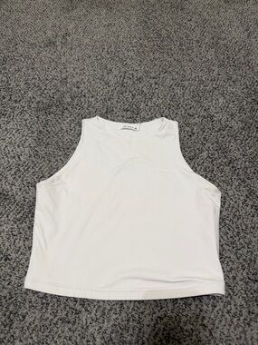 Amazon White Sleeveless Crop Tank
